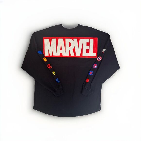 Marvel Spirit Jersey Shirt Long Sleeve Disney Avengers Superhero Adult XL Unisex - Picture 1 of 6